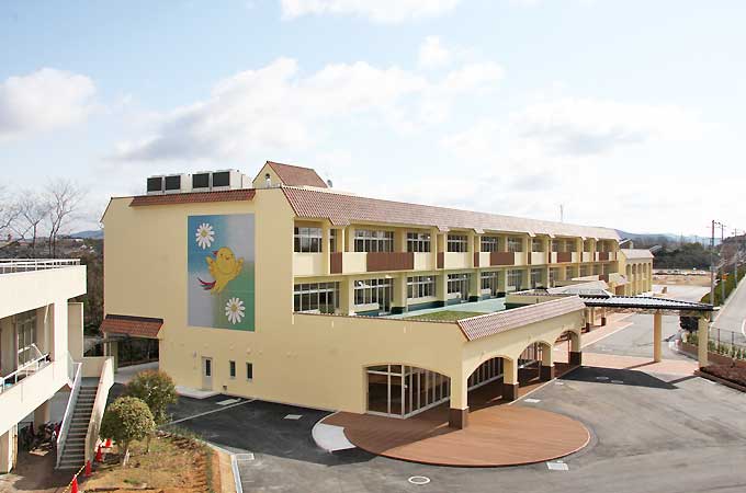 画像：兵庫県立のじぎく特別支援学校教室棟建築・特殊基礎工事