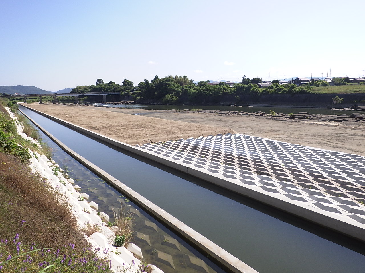 画像：加古川中流部河道掘削工事